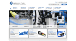 Desktop Screenshot of meridiancableassemblies.com