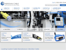 Tablet Screenshot of meridiancableassemblies.com